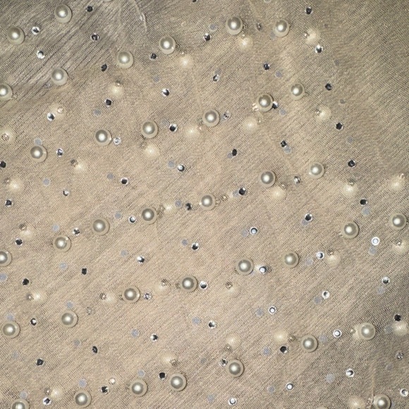 Sheer Beaded Long Sleeve Top XL - Picture 4 of 5